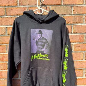 A Nightmare on Elm Street Hoodie - Freddy Krueger - L Unisex Black Pullover